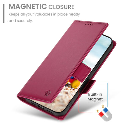 For Google Pixel 9 Side Buckle Magnetic Frosted Leather Phone Case(Wine Red) - Google Cases by PMC Jewellery | Online Shopping South Africa | PMC Jewellery | Buy Now Pay Later Mobicred