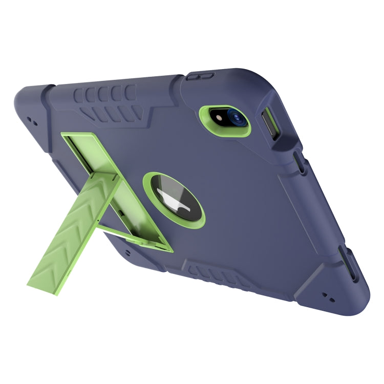 For iPad Air 11 2024 Armor Holder Silicone Hybrid PC Tablet Case(Navy Yellow Green) - iPad Air 11 2024 Cases by PMC Jewellery | Online Shopping South Africa | PMC Jewellery | Buy Now Pay Later Mobicred