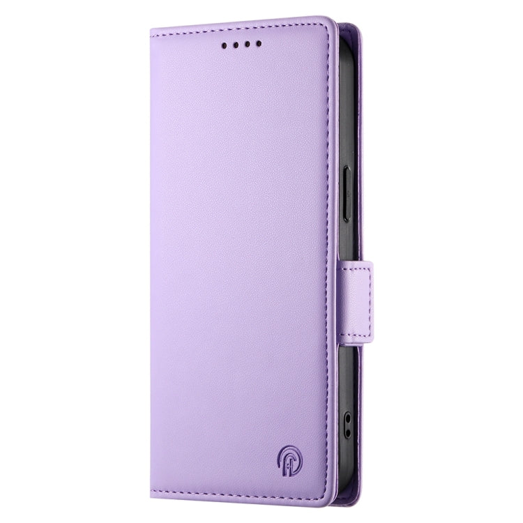 For iPhone 16 Pro Side Buckle Magnetic Frosted Leather Phone Case(Purple) - iPhone 16 Pro Cases by PMC Jewellery | Online Shopping South Africa | PMC Jewellery | Buy Now Pay Later Mobicred