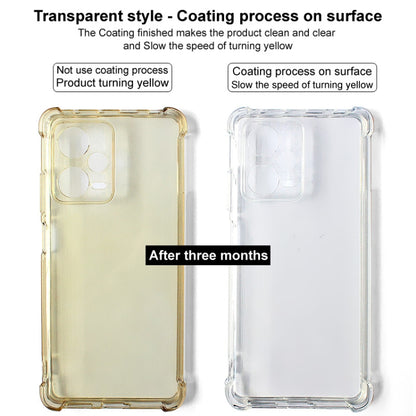 For iPhone 16 Pro imak Shockproof Airbag TPU Phone Case(Transparent Black) - iPhone 16 Pro Cases by imak | Online Shopping South Africa | PMC Jewellery | Buy Now Pay Later Mobicred