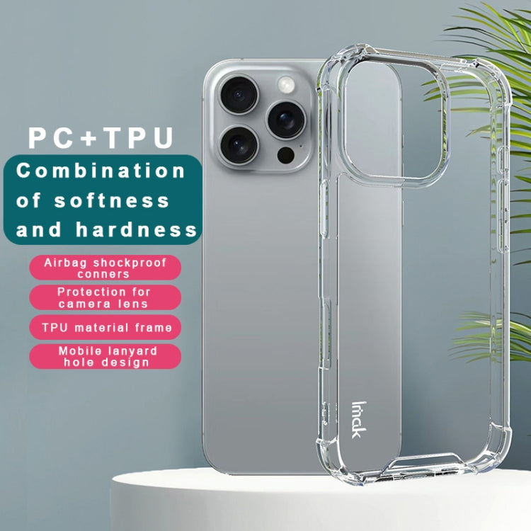 For iPhone 16 Pro IMAK Space Shield PC + TPU Airbag Shockproof Phone Case(Transparent) - iPhone 16 Pro Cases by imak | Online Shopping South Africa | PMC TechLife | Buy Now Pay Later Mobicred