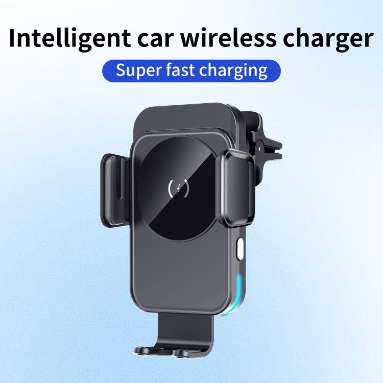 M7 Intelligent Sensing Fast Wireless Charging Car Holder(Black) - free shipping - PMC TechLife - Order now!
