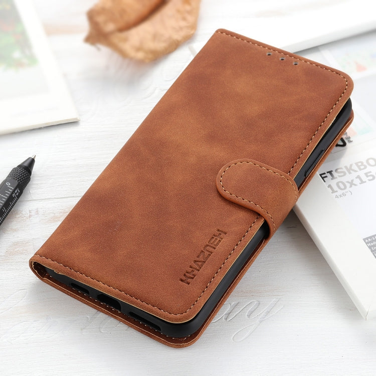 For Samsung Galaxy S25 Ultra 5G KHAZNEH Retro Texture Horizontal Flip Leather Phone Case(Brown) - Galaxy S25 Ultra 5G Cases by PMC Jewellery | Online Shopping South Africa | PMC Jewellery | Buy Now Pay Later Mobicred