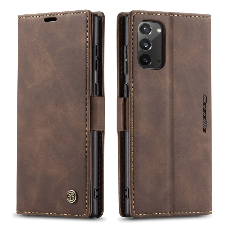 For Samsung Galaxy Note20 CaseMe Multifunctional Horizontal Flip Leather Case, with Card Slot & Holder & Wallet(Coffee) - Galaxy Note20 Cases by CaseMe | Online Shopping South Africa | PMC Jewellery