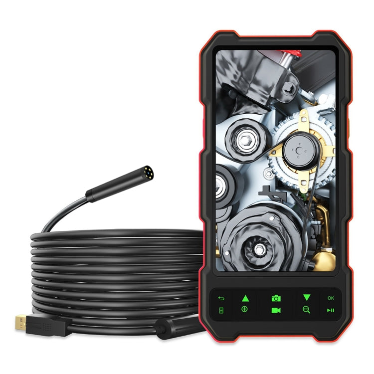 T21 4.5 inch IPS Color Screen 3.9mm Single Camera Split Hard Cable Industrial Endoscope, Length:5m(Black Red) - free shipping - PMC TechLife - Order now!