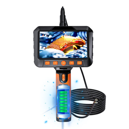 T27 5 inch IPS Color Screen 7.9mm Dual Camera Handheld Hard Cable HD Industrial Endoscope, Length:3.5m(Orange Black) -  by PMC Jewellery | Online Shopping South Africa | PMC Jewellery | Buy Now Pay Later Mobicred