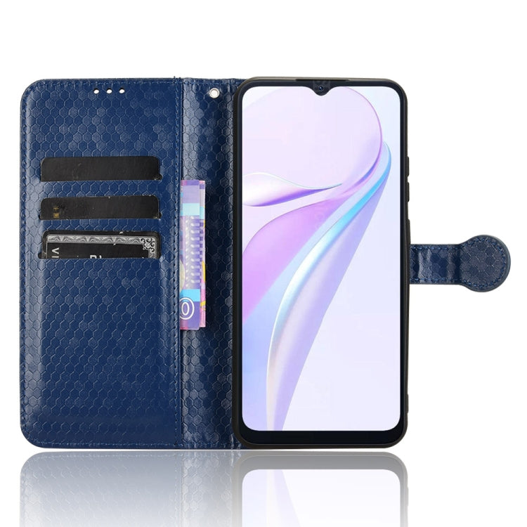For Blackview Wave 6C Honeycomb Dot Texture Leather Phone Case(Blue) - More Brand by PMC Jewellery | Online Shopping South Africa | PMC Jewellery | Buy Now Pay Later Mobicred