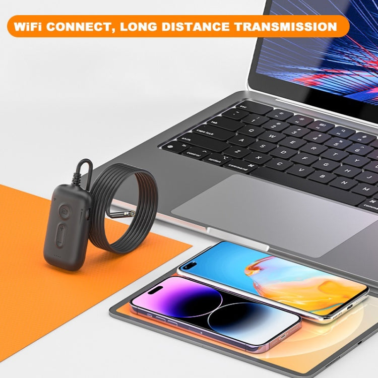 Y15 5.5mm Single Camera WiFi Connected Hard Cable HD Industrial Endoscope, Length:2m(Black) -  by PMC Jewellery | Online Shopping South Africa | PMC Jewellery | Buy Now Pay Later Mobicred