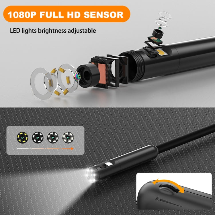 Y15 7.9mm Triple Camera WiFi Connected Hard Cable HD Industrial Endoscope, Length:3.5m(Black) -  by PMC Jewellery | Online Shopping South Africa | PMC Jewellery | Buy Now Pay Later Mobicred