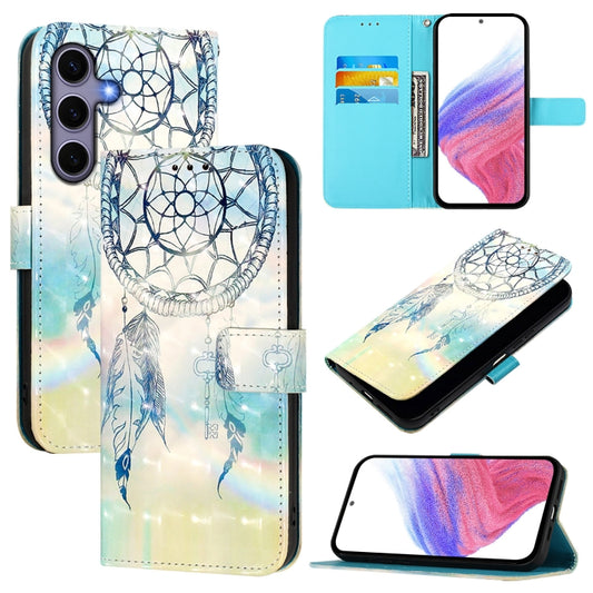 For Samsung Galaxy S25 5G 3D Painting Horizontal Flip Leather Phone Case(Dream Wind Chimes) - Galaxy S25 5G Cases by PMC Jewellery | Online Shopping South Africa | PMC Jewellery | Buy Now Pay Later Mobicred