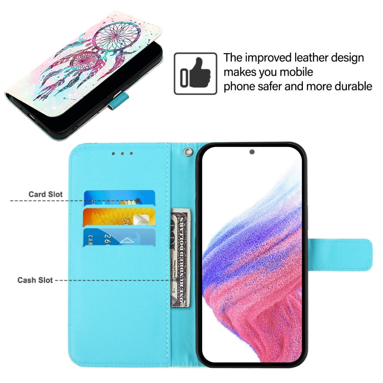 For Blackview A52 3D Painting Horizontal Flip Leather Phone Case(Color Drop Wind Chimes) - More Brand by PMC TechLife | Online Shopping South Africa | PMC TechLife | Buy Now Pay Later Mobicred
