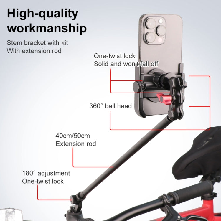 Bicycle Handlebar Holder 50cm Extension Rod - Bicycle Handlebar Mount by PMC TechLife | Online Shopping South Africa | PMC TechLife | Buy Now Pay Later Mobicred