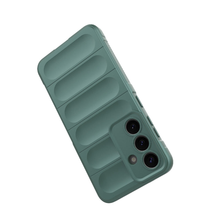 For Samsung Galaxy S25 5G Magic Shield TPU + Flannel Phone Case(Light Blue) - Galaxy S25 5G Cases by PMC Jewellery | Online Shopping South Africa | PMC Jewellery | Buy Now Pay Later Mobicred