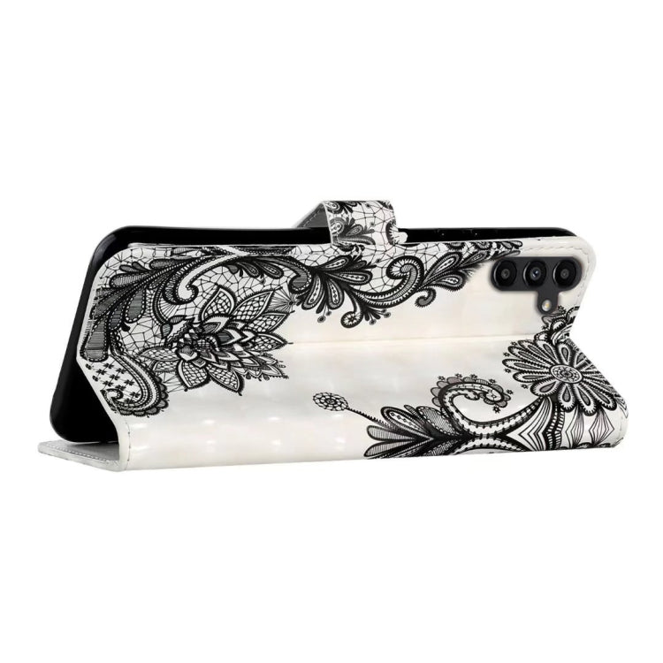 For Samsung Galaxy S25+ 5G Oil Embossed 3D Drawing Leather Phone Case(Lace Flower) - Galaxy S25+ 5G Cases by PMC Jewellery | Online Shopping South Africa | PMC Jewellery | Buy Now Pay Later Mobicred