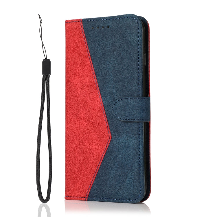 For Samsung Galaxy S25+ 5G Dual-color Stitching Leather Phone Case(Red Blue) - Galaxy S25+ 5G Cases by PMC Jewellery | Online Shopping South Africa | PMC Jewellery | Buy Now Pay Later Mobicred