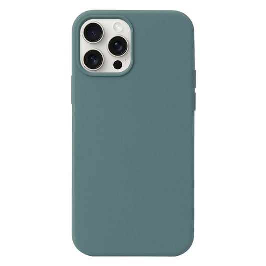 For iPhone 16 Pro Liquid Silicone Phone Case(Pine Needle Green) - iPhone 16 Pro Cases by PMC Jewellery | Online Shopping South Africa | PMC Jewellery | Buy Now Pay Later Mobicred