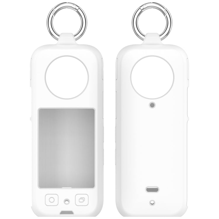 For Insta360 X3 Portable Silicone Protective Case(White) - Case & Bags by PMC TechLife | Online Shopping South Africa | PMC TechLife | Buy Now Pay Later Mobicred