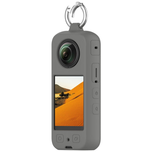 For Insta360 X3 Portable Silicone Protective Case(Dark Grey) - Case & Bags by PMC Jewellery | Online Shopping South Africa | PMC Jewellery | Buy Now Pay Later Mobicred