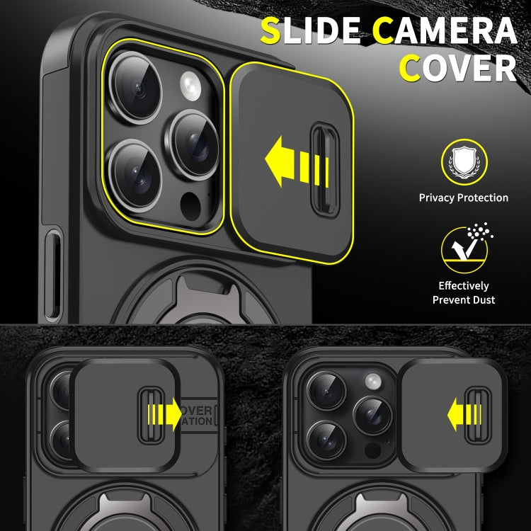For iPhone 16 Sliding Camshield Ring Holder Phone Case(Pink) - iPhone 16 Cases by PMC TechLife | Online Shopping South Africa | PMC TechLife | Buy Now Pay Later Mobicred