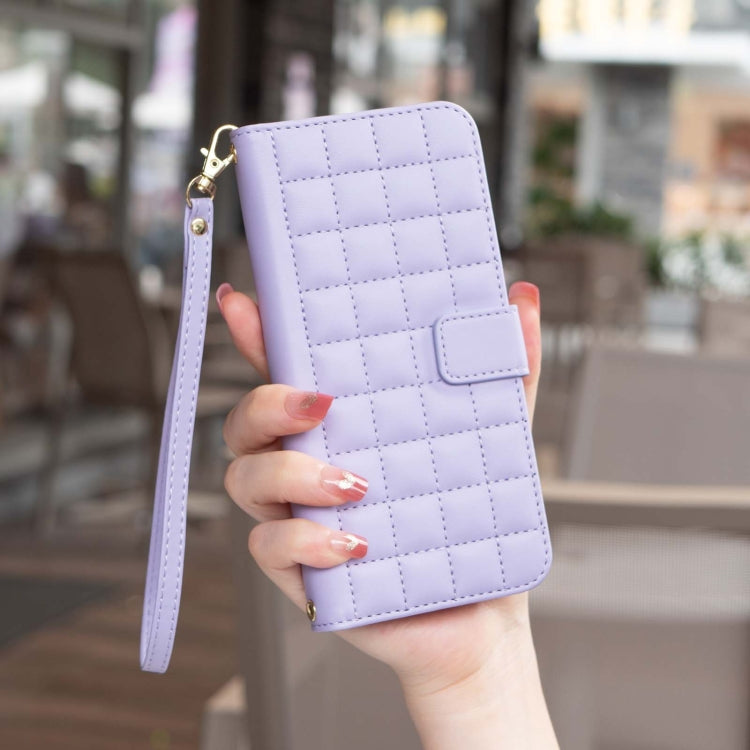 For Google Pixel 9 Pro Square Texture Leather Phone Case(Purple) - Google Cases by PMC Jewellery | Online Shopping South Africa | PMC Jewellery | Buy Now Pay Later Mobicred