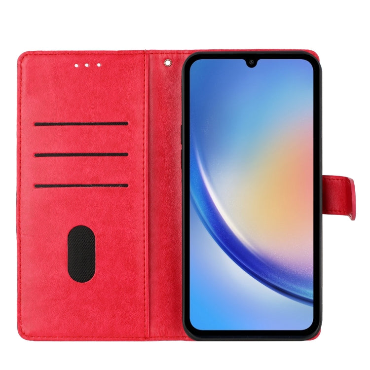 For Ulefone Note 14 Butterflies and Flowers Leather Phone Case(Red) - Ulefone Cases by PMC Jewellery | Online Shopping South Africa | PMC Jewellery | Buy Now Pay Later Mobicred