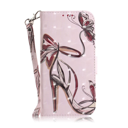 For Samsung Galaxy S25+ 5G 3D Colored Horizontal Flip Leather Phone Case(Butterfly High-heeled) - Galaxy S25+ 5G Cases by PMC Jewellery | Online Shopping South Africa | PMC Jewellery | Buy Now Pay Later Mobicred