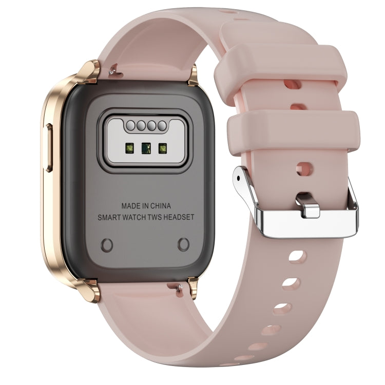 X9 1.85 inch Square Screen 2 in 1 Bluetooth Earphone Smart Watch(Gold Pink) - Smart Watches by PMC Jewellery | Online Shopping South Africa | PMC Jewellery | Buy Now Pay Later Mobicred