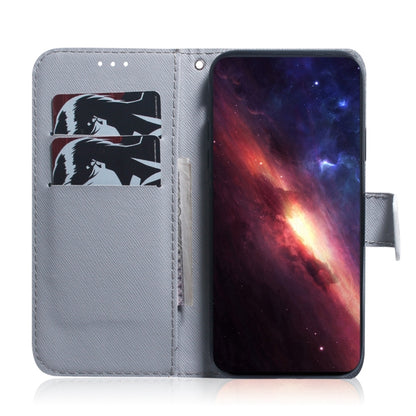 For Samsung Galaxy S25 Ultra 5G Coloured Drawing Flip Leather Phone Case(White Wolf) - Galaxy S25 Ultra 5G Cases by PMC Jewellery | Online Shopping South Africa | PMC Jewellery | Buy Now Pay Later Mobicred