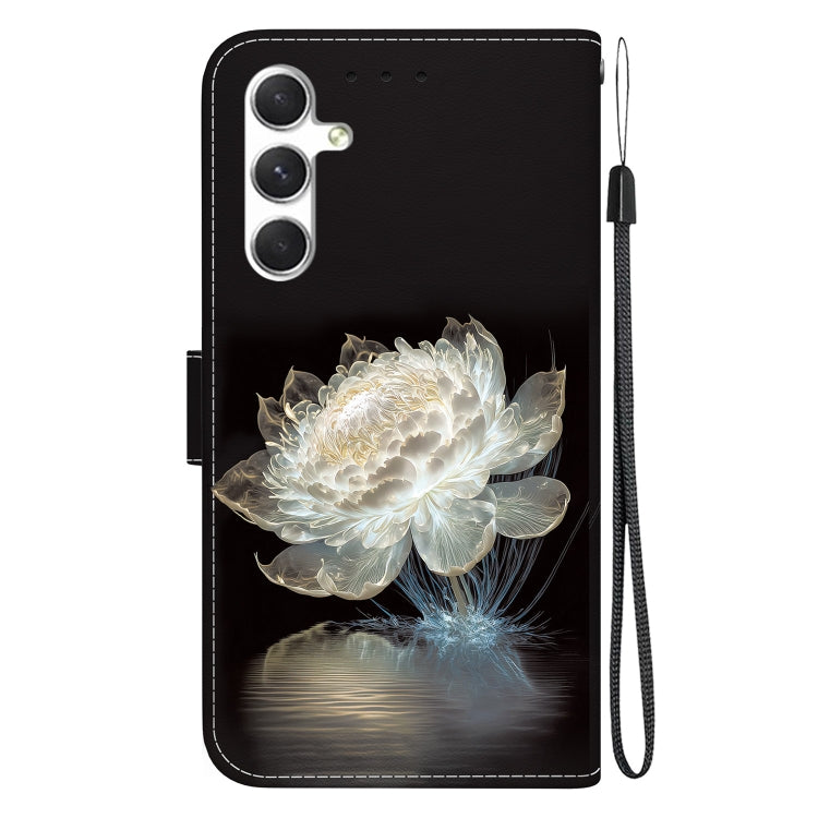 For Samsung Galaxy S25+ 5G Crystal Texture Colored Drawing Leather Phone Case(Crystal Peony) - Galaxy S25+ 5G Cases by PMC Jewellery | Online Shopping South Africa | PMC Jewellery | Buy Now Pay Later Mobicred