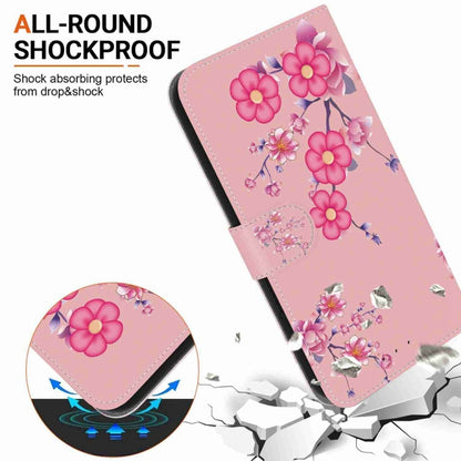 For Samsung Galaxy S25 Ultra 5G Crystal Texture Colored Drawing Leather Phone Case(Cherry Blossoms) - Galaxy S25 Ultra 5G Cases by PMC Jewellery | Online Shopping South Africa | PMC Jewellery | Buy Now Pay Later Mobicred