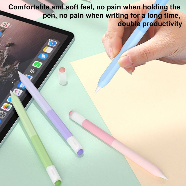 For Apple Pencil USB-C Gradient Silicone Stylus Protective Case(Coffee) - Pencil Accessories by PMC Jewellery | Online Shopping South Africa | PMC Jewellery | Buy Now Pay Later Mobicred