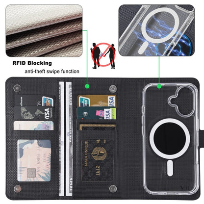 For iPhone 16 Pro ViLi GHA-C Series RFID MagSafe Magnetic Flip Leather Phone Case(Black) - iPhone 16 Pro Cases by ViLi | Online Shopping South Africa | PMC Jewellery | Buy Now Pay Later Mobicred