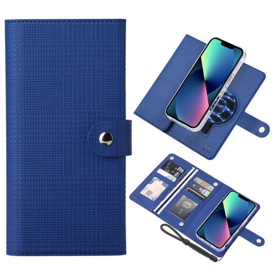 For iPhone 13 ViLi GHA-C Series RFID MagSafe Magnetic Flip Leather Phone Case(Blue) - iPhone 13 Cases by ViLi | Online Shopping South Africa | PMC Jewellery | Buy Now Pay Later Mobicred