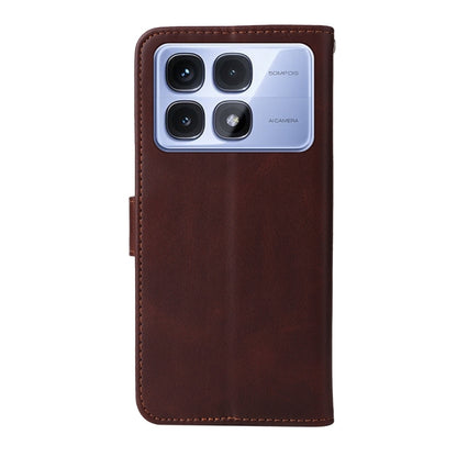 For Redmi K70 Ultra Classic Calf Texture Flip Leather Phone Case(Brown) - Xiaomi Cases by PMC Jewellery | Online Shopping South Africa | PMC Jewellery | Buy Now Pay Later Mobicred