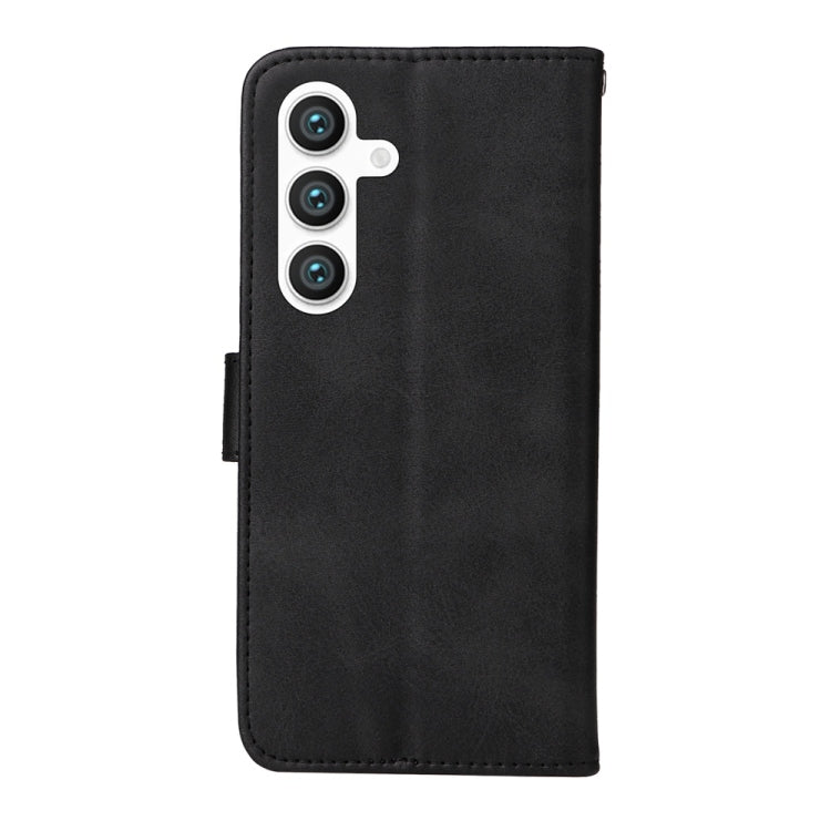 For Samsung Galaxy S25+ 5G Classic Calf Texture Flip Leather Phone Case(Black) - Galaxy S25+ 5G Cases by PMC Jewellery | Online Shopping South Africa | PMC Jewellery | Buy Now Pay Later Mobicred