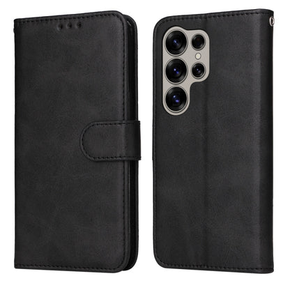 For Samsung Galaxy S25 Ultra 5G Classic Calf Texture Flip Leather Phone Case(Black) - Galaxy S25 Ultra 5G Cases by PMC Jewellery | Online Shopping South Africa | PMC Jewellery | Buy Now Pay Later Mobicred