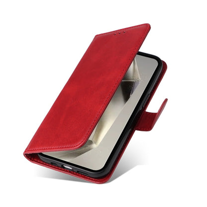 For Samsung Galaxy S25 Ultra 5G Classic Calf Texture Flip Leather Phone Case(Red) - Galaxy S25 Ultra 5G Cases by PMC Jewellery | Online Shopping South Africa | PMC Jewellery | Buy Now Pay Later Mobicred