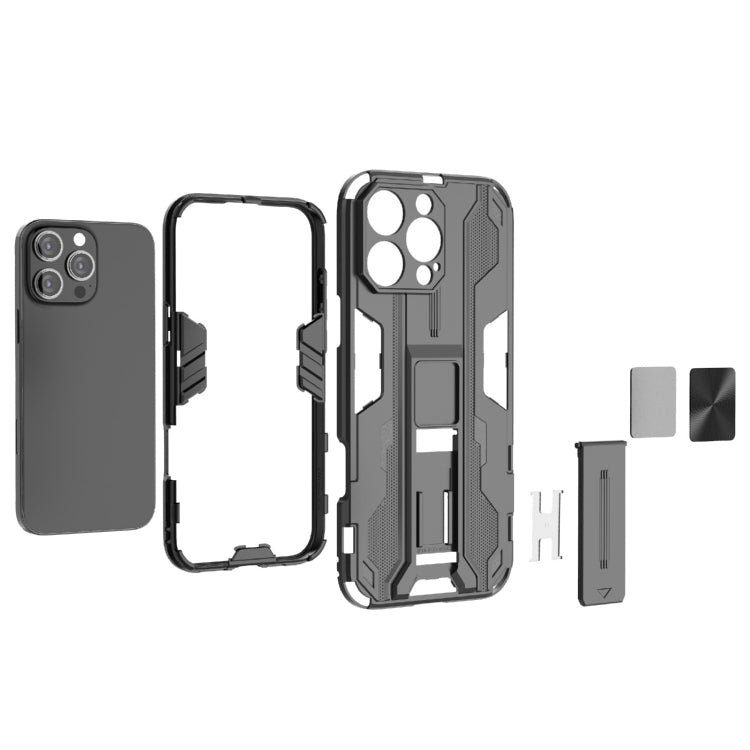 For iPhone 16 Pro Max Supersonic PC + TPU Holder Phone Case(Green) - iPhone 16 Pro Max Cases by PMC TechLife | Online Shopping South Africa | PMC TechLife | Buy Now Pay Later Mobicred