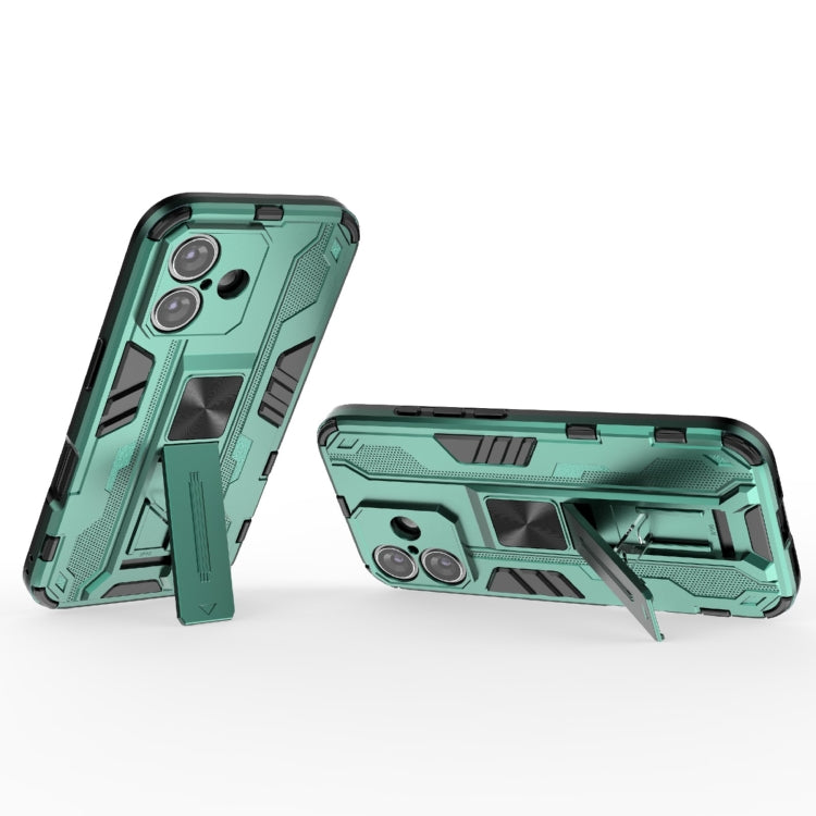 For iPhone 16 Supersonic PC + TPU Holder Phone Case(Green) - iPhone 16 Cases by PMC Jewellery | Online Shopping South Africa | PMC Jewellery | Buy Now Pay Later Mobicred