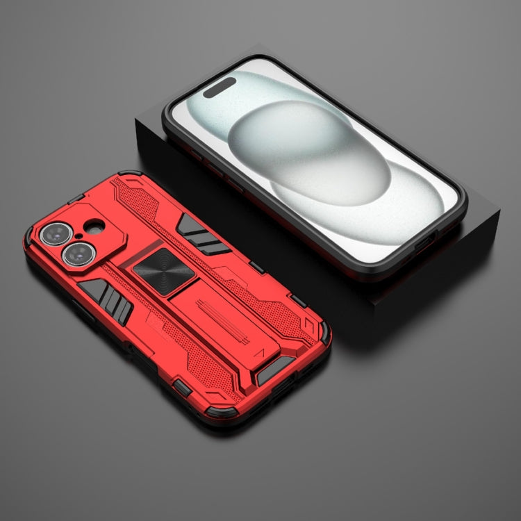 For iPhone 16 Supersonic PC + TPU Holder Phone Case(Red) - iPhone 16 Cases by PMC TechLife | Online Shopping South Africa | PMC TechLife | Buy Now Pay Later Mobicred