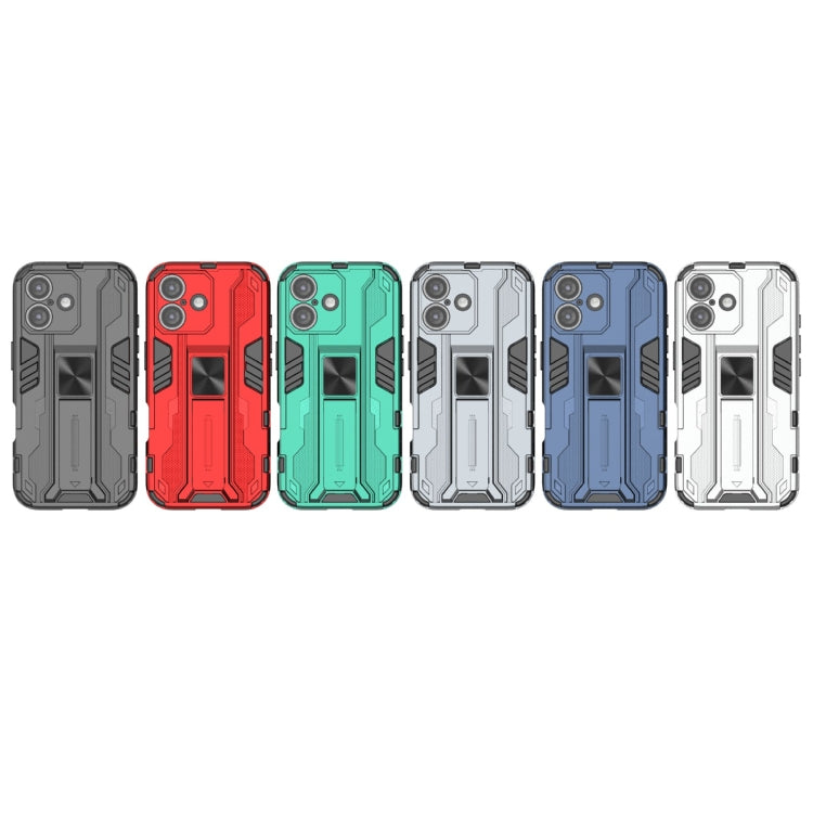 For iPhone 16 Supersonic PC + TPU Holder Phone Case(Red) - iPhone 16 Cases by PMC TechLife | Online Shopping South Africa | PMC TechLife | Buy Now Pay Later Mobicred