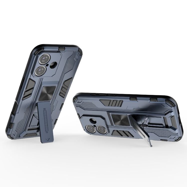 For iPhone 16 Supersonic PC + TPU Holder Phone Case(Grey) - free shipping - PMC TechLife - Order now!