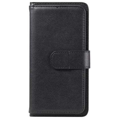 For Samsung Galaxy S25 Ultra 5G Multi-Function Wallet 10 Card Slots Leather Phone Case(Black) - Galaxy S25 Ultra 5G Cases by PMC Jewellery | Online Shopping South Africa | PMC Jewellery | Buy Now Pay Later Mobicred