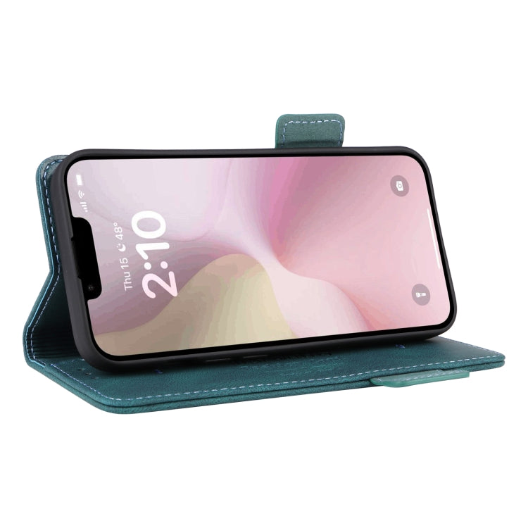 For iPhone 16e Magnetic Clasp Leather Phone Case(Green) - iPhone 16e Cases by PMC TechLife | Online Shopping South Africa | PMC TechLife | Buy Now Pay Later Mobicred