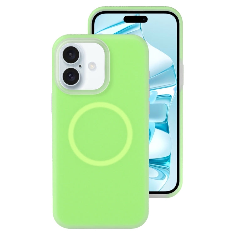 For iPhone 16 Plus Jelly Liquid Silicone MagSafe Magnetic Phone Case(Green) - iPhone 16 Plus Cases by PMC Jewellery | Online Shopping South Africa | PMC Jewellery | Buy Now Pay Later Mobicred