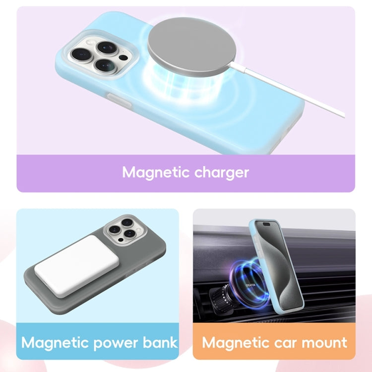 For iPhone 16 Plus Jelly Liquid Silicone MagSafe Magnetic Phone Case(Orange) - iPhone 16 Plus Cases by PMC TechLife | Online Shopping South Africa | PMC TechLife | Buy Now Pay Later Mobicred