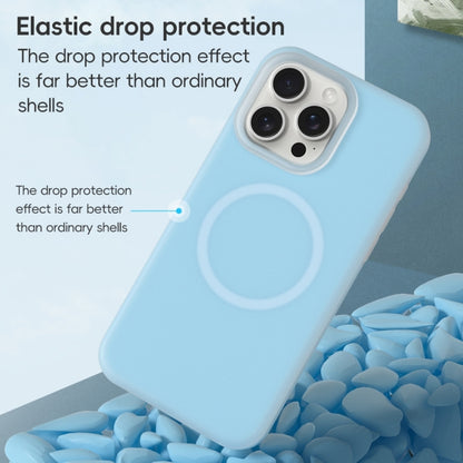 For iPhone 16 Jelly Liquid Silicone MagSafe Magnetic Phone Case(Blue) - iPhone 16 Cases by PMC Jewellery | Online Shopping South Africa | PMC Jewellery | Buy Now Pay Later Mobicred