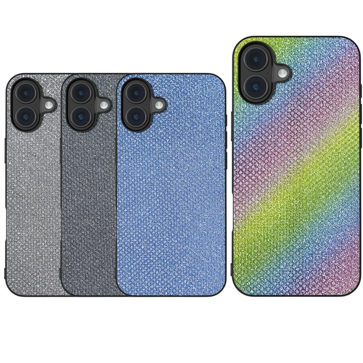 For iPhone 16 Plus Diamond Black Frame Phone Case(Jewel Black) - iPhone 16 Plus Cases by PMC TechLife | Online Shopping South Africa | PMC TechLife | Buy Now Pay Later Mobicred