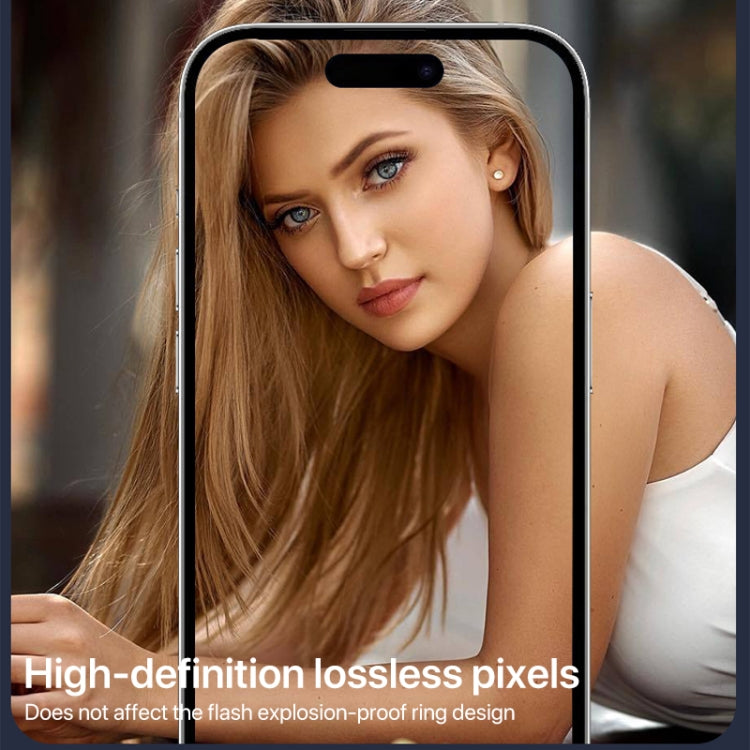 For iPhone 16 Pro / 16 Pro Max HD Lens Protective Film with Diamond(Rose Red) - iPhone 16 Pro Max Tempered Glass by PMC Jewellery | Online Shopping South Africa | PMC Jewellery | Buy Now Pay Later Mobicred