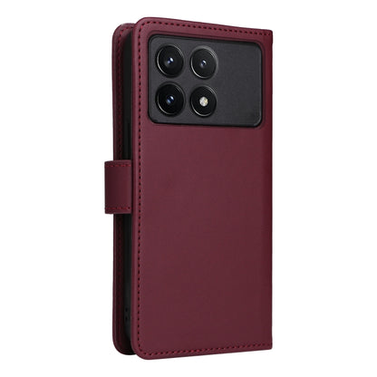 For Redmi K70 / K70 Pro BETOPNICE BN-005 2 in 1 Detachable Imitate Genuine Leather Phone Case(Wine Red) - K70 Pro Cases by BETOPNICE | Online Shopping South Africa | PMC Jewellery | Buy Now Pay Later Mobicred